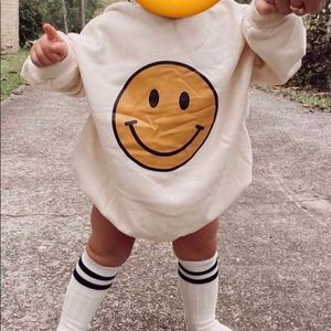 Happy face bubble romper